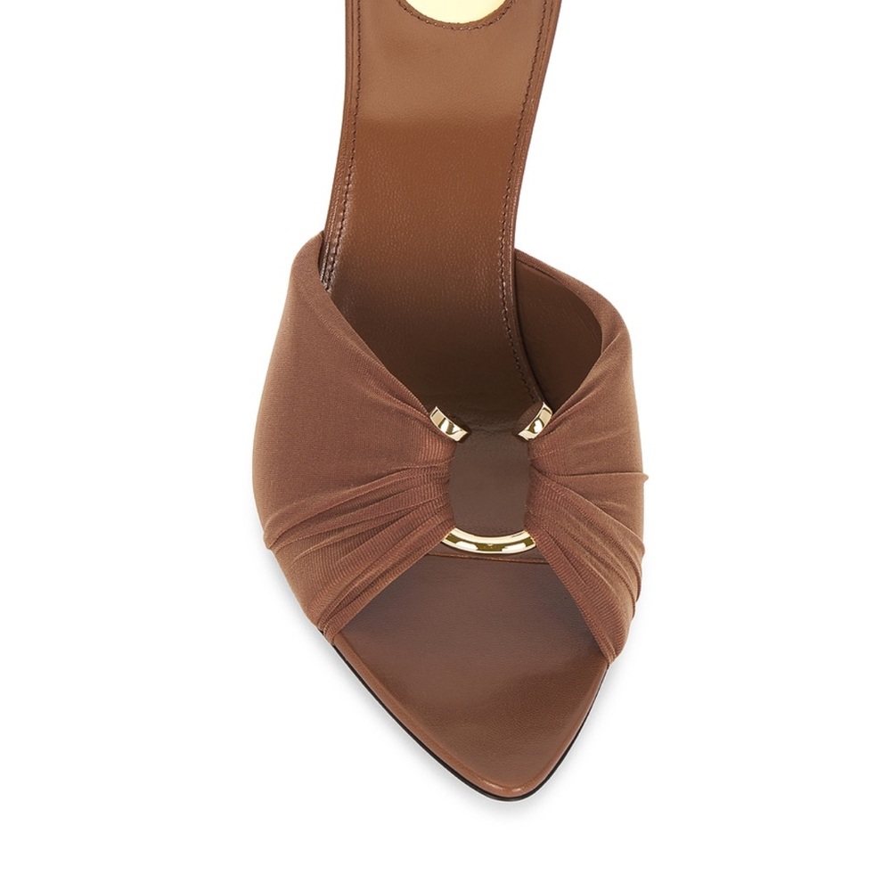 SAINT LAURENT
Gippy Mule Sandal in Cappuccino & Dark Cappuccino - Picture 2 of 9